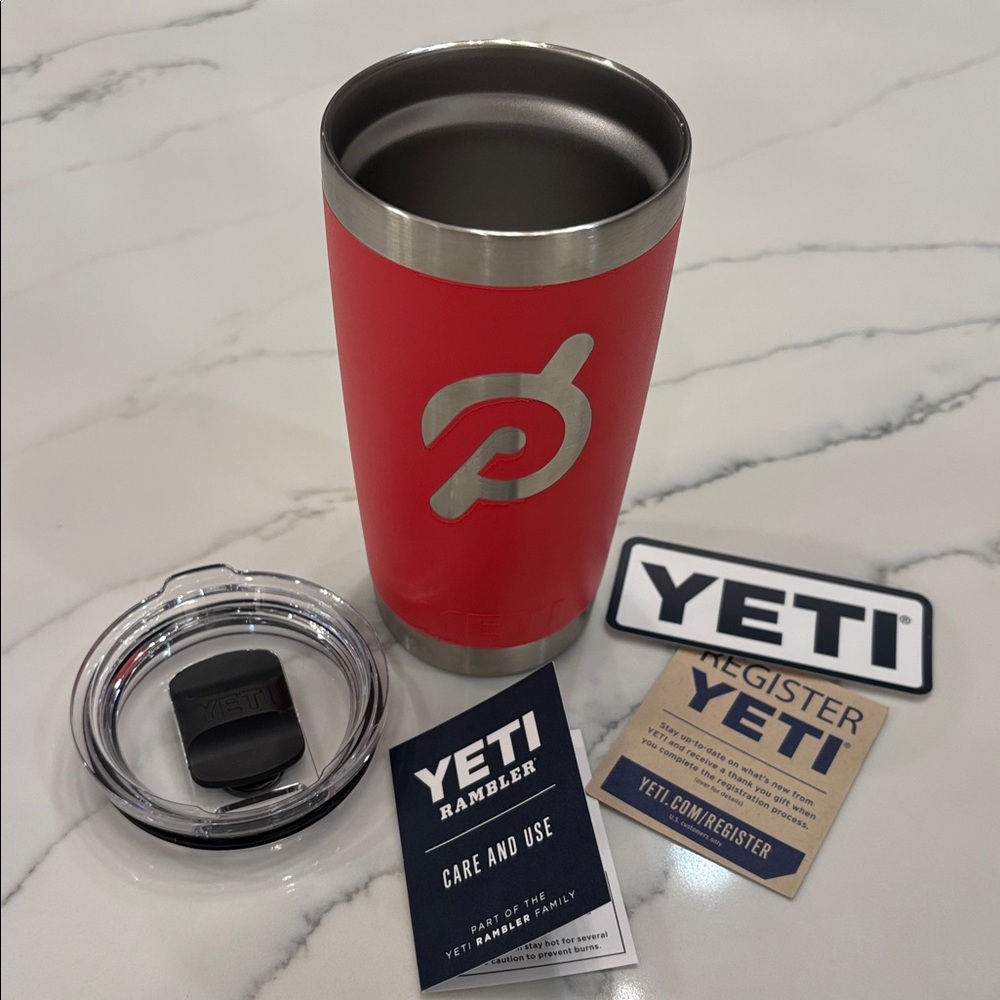 Yeti Peloton tumbler- Red- New!